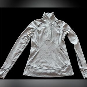 lululemon athletica Light Gray High-Collar Sweatshirt